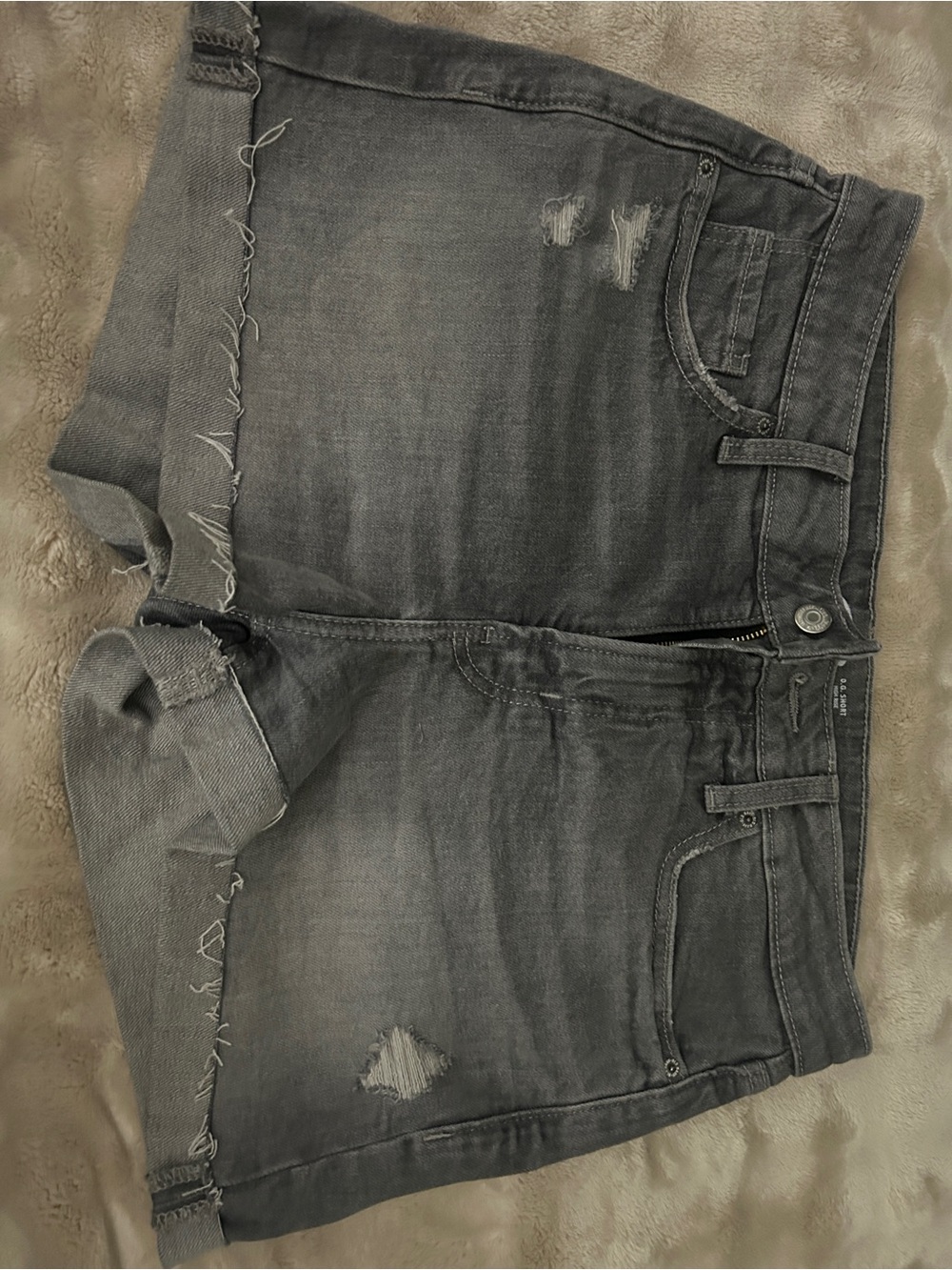 Old Navy Distressed Gray Jean Shorts